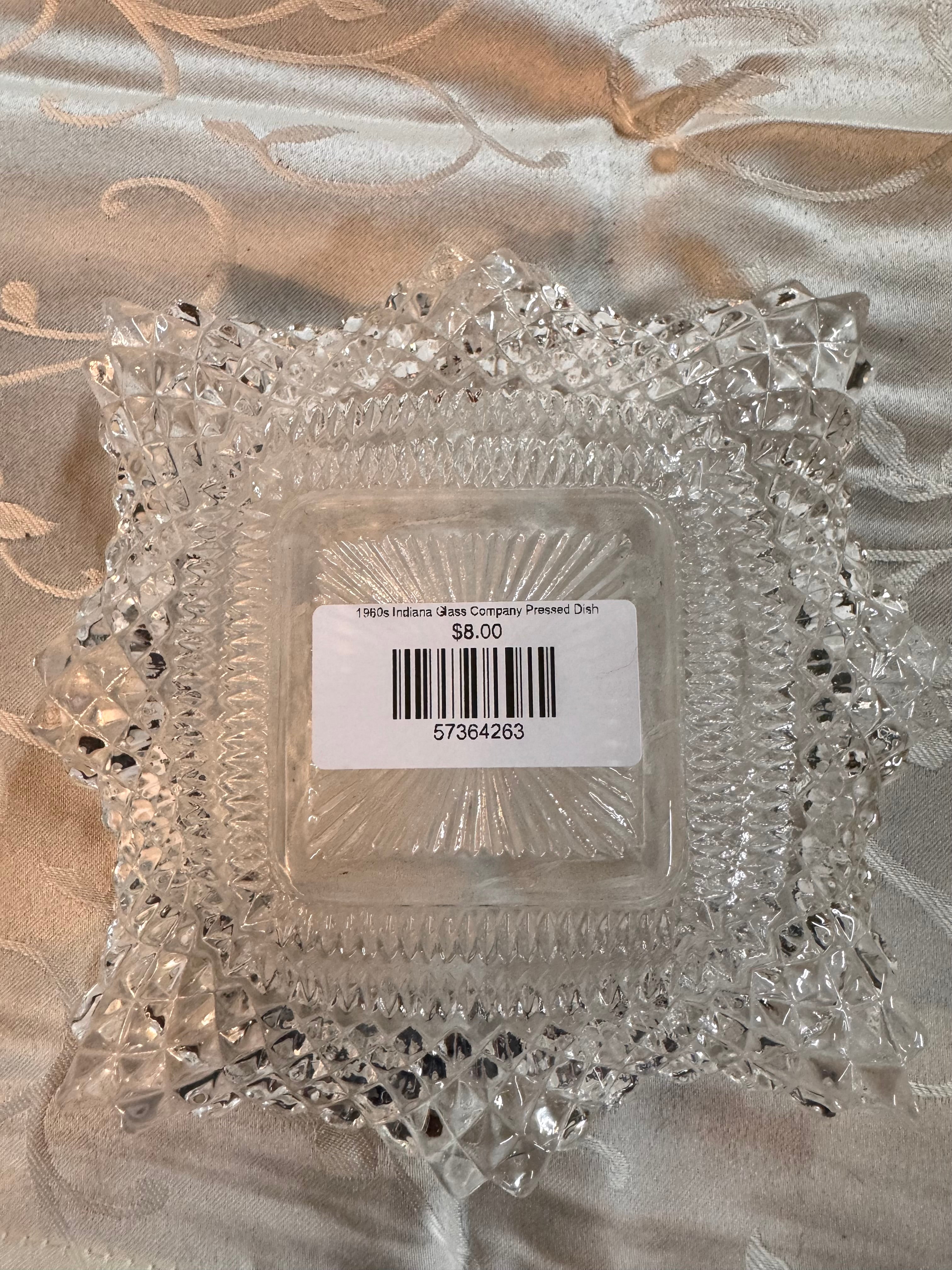 1960s Indiana Glass Company Pressed Dish
