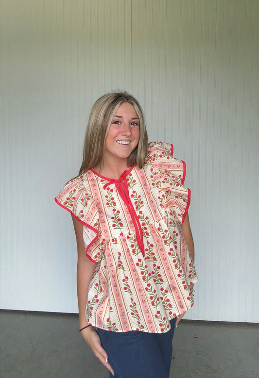 Poppy Floral Top
