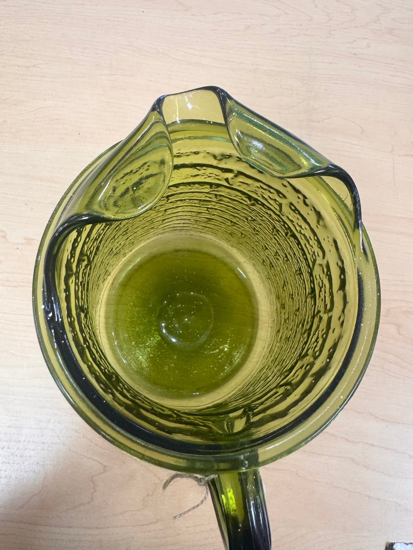 1950 Bartlett-Collins Brick Road Glass Pitcher