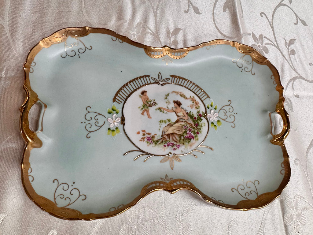 1940s Ardalt Japan Porcelain Vanity Dresser Set