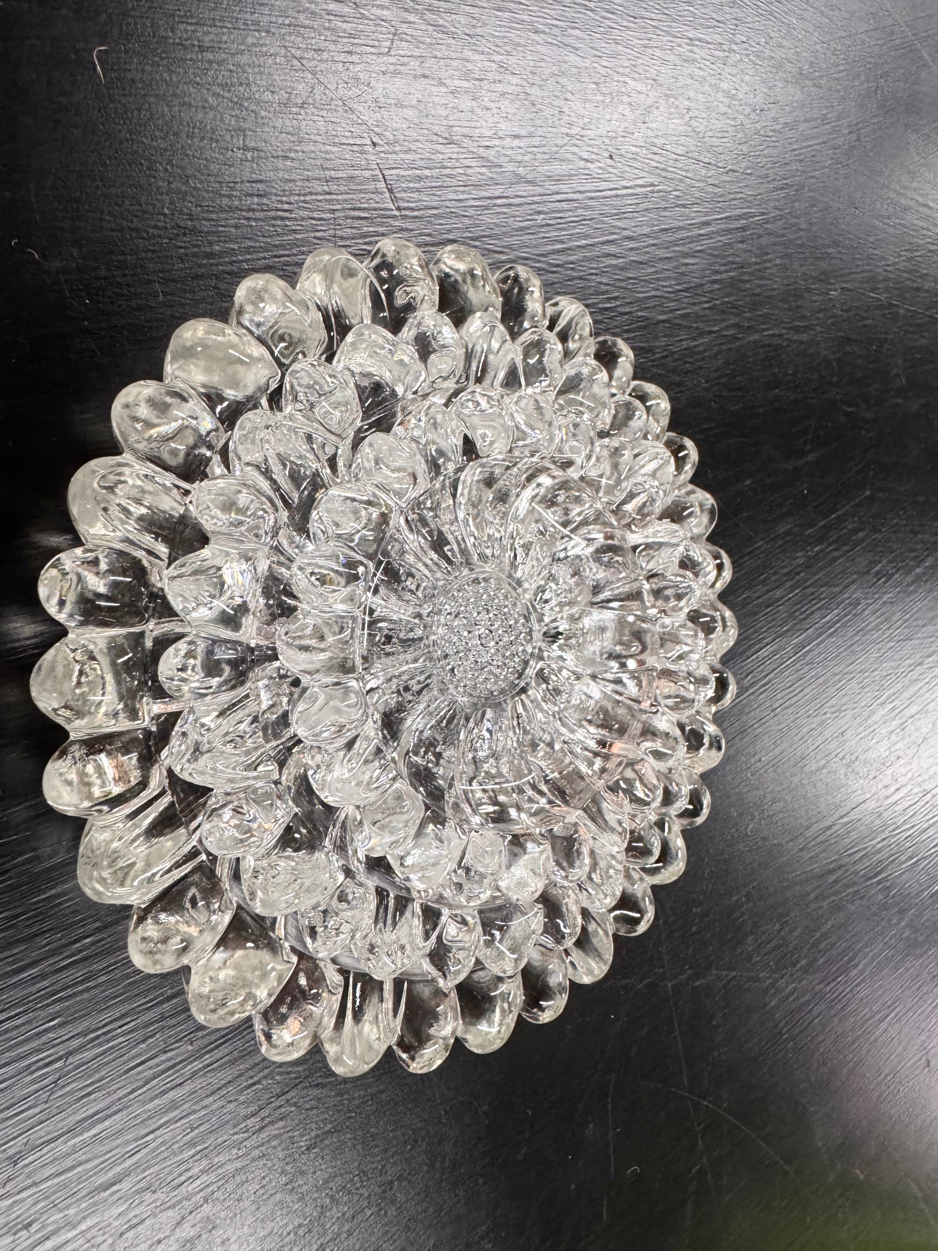Crystal Hazel Atlas Nesting Glass Ashtray Set