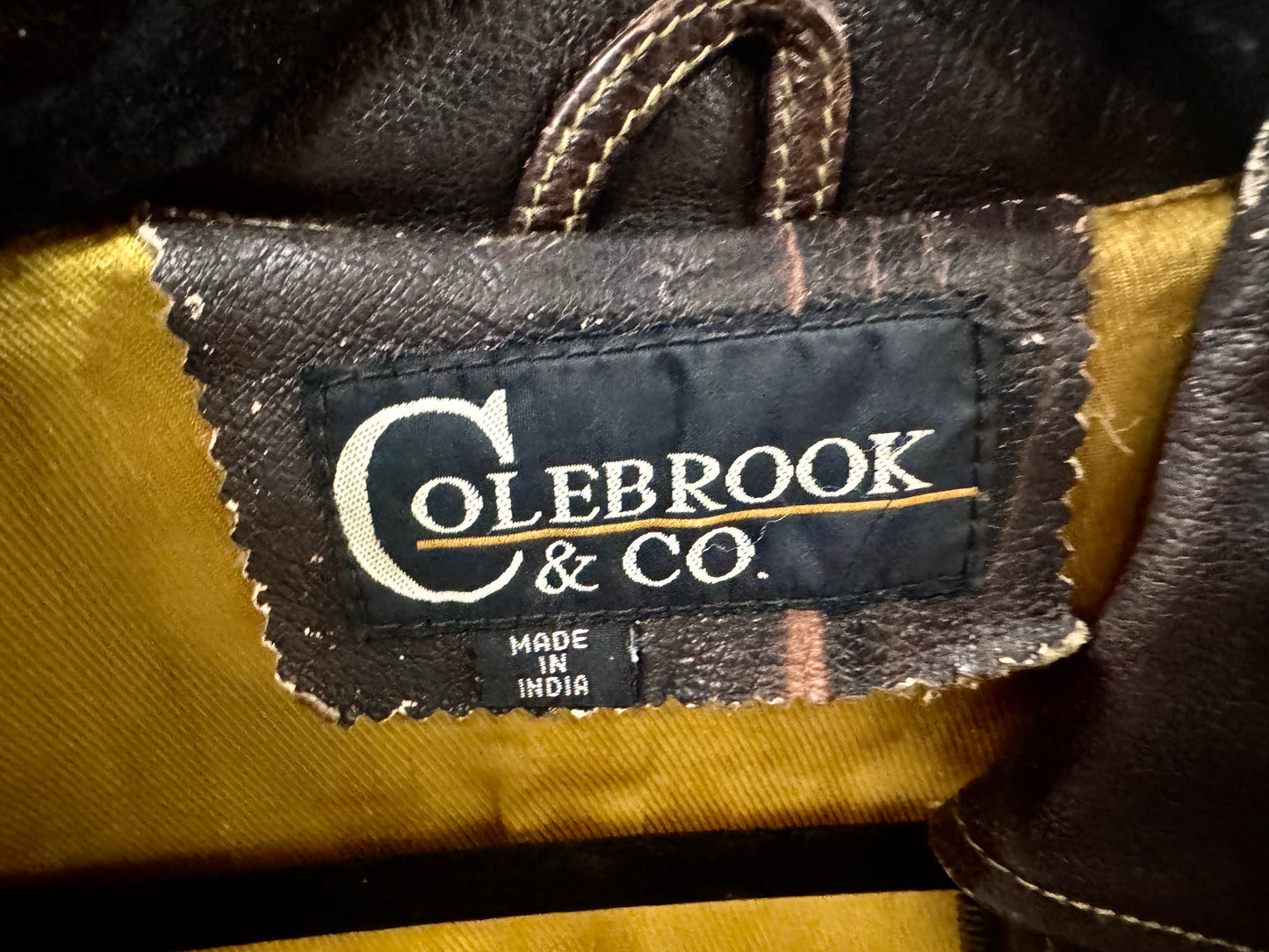 Vintage 90s Colebrook & Co Leather Jacket