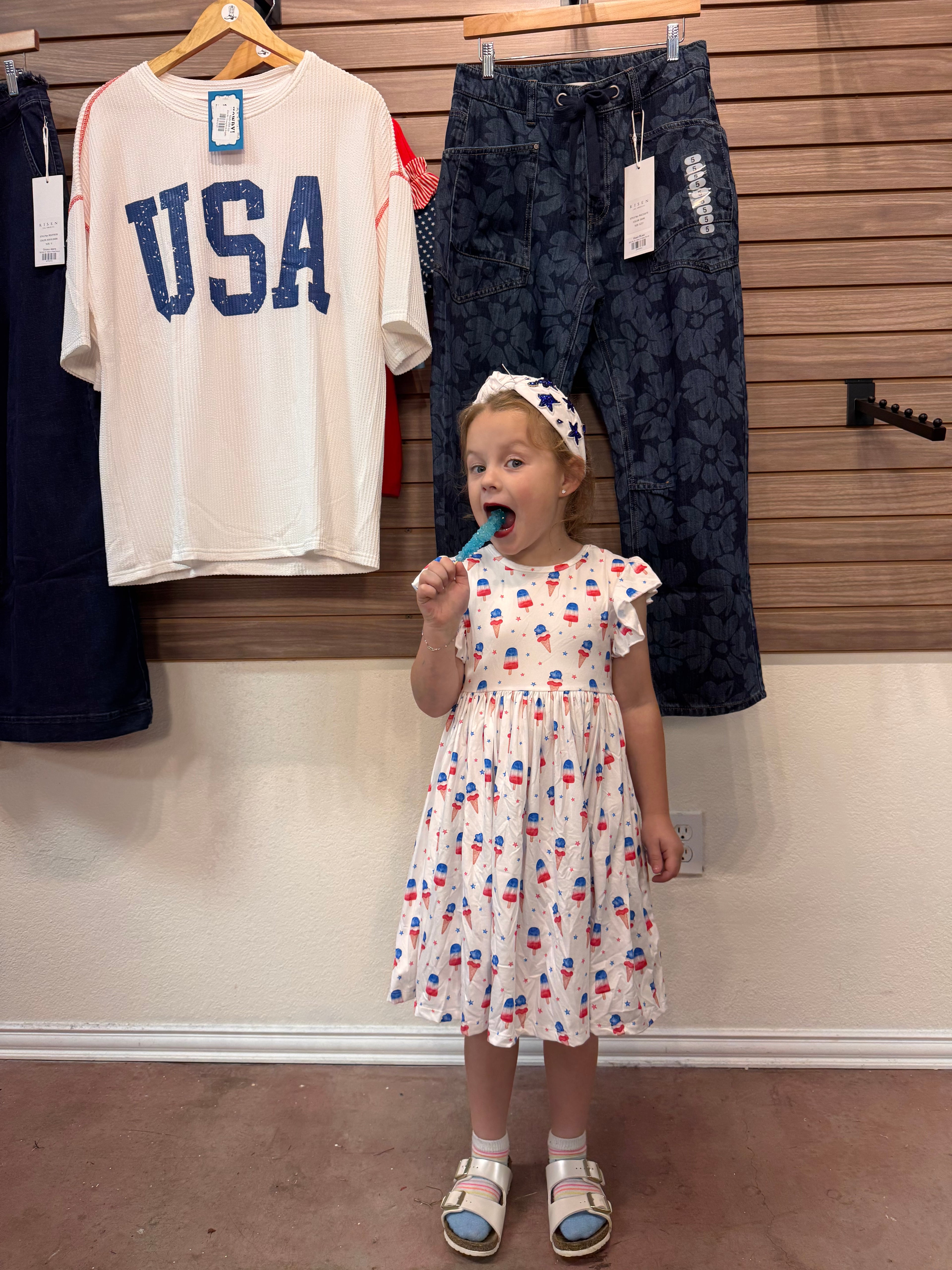Summer Sweets Flutter Sleeve Twirl Dress