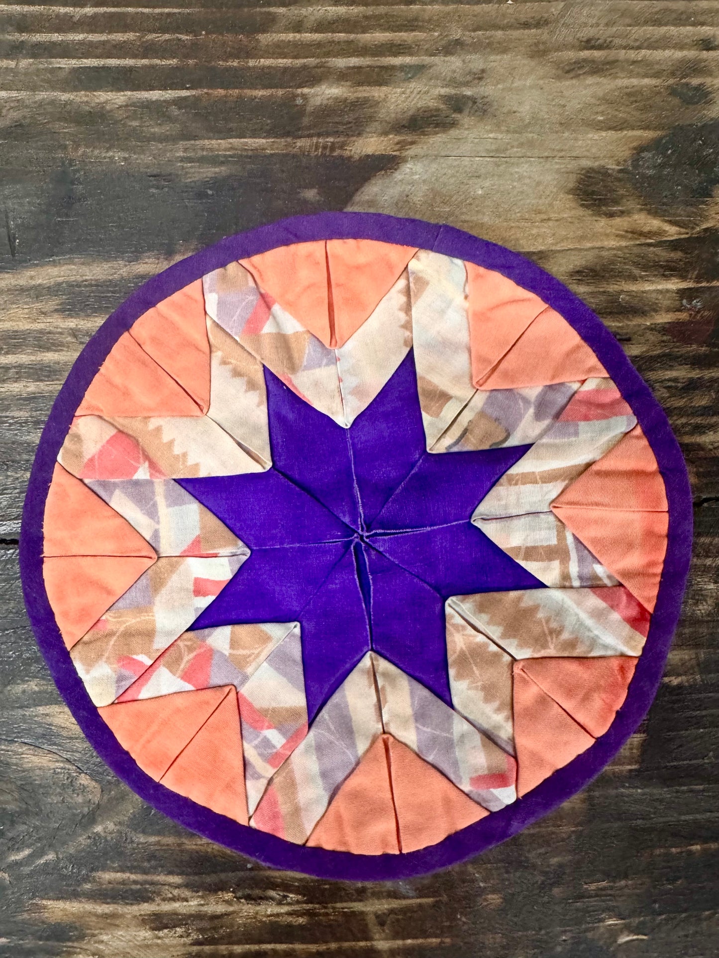 Handmade Quilted Star Design Potholder