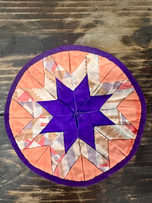 Handmade Quilted Star Design Potholder