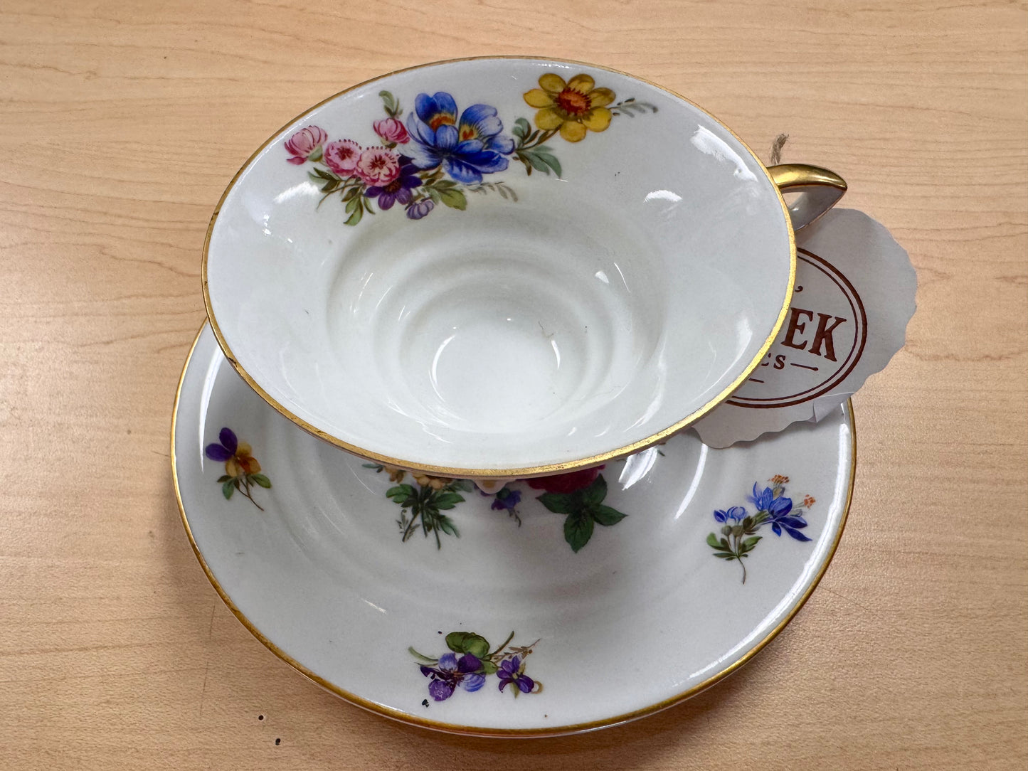 Mitterteich Porcelain Teacup & Saucer Set