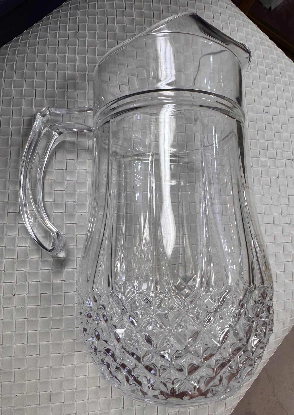 70s French Cristal d'Arques Longchamp Pitcher