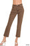 Acid Washed Cropped Brown