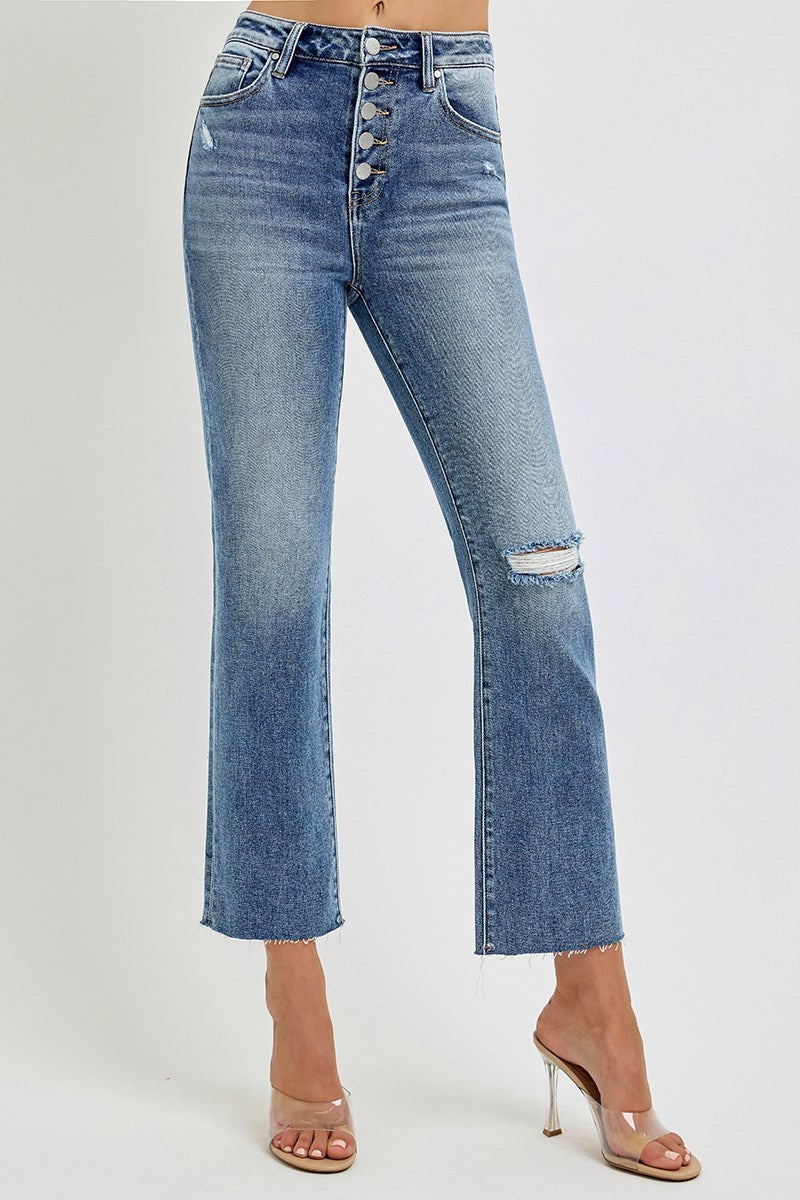 Button Down Crop