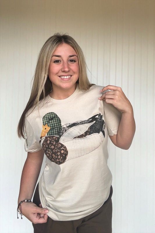 Granny's Faux Patchwork Mallard T Shirt
