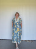 610 b floral blue dress