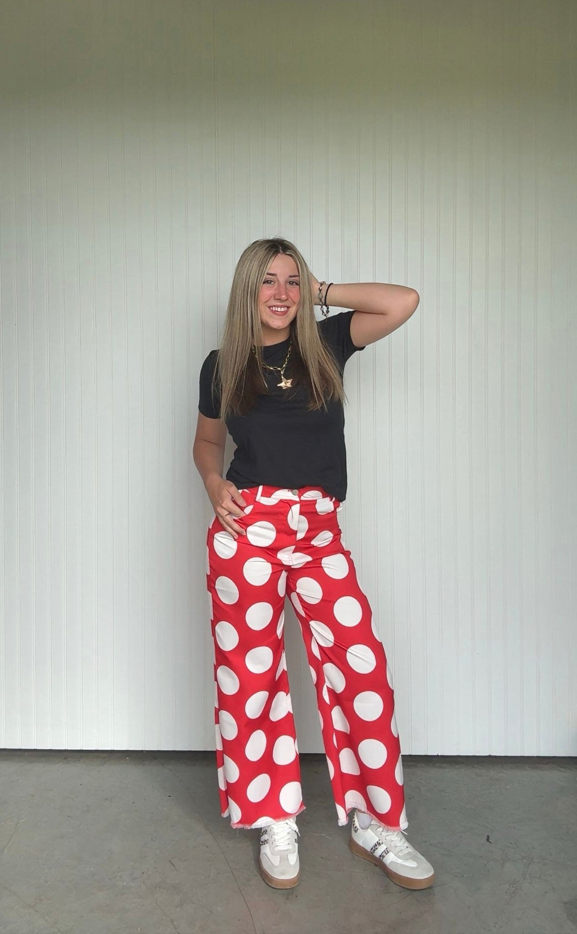Big Polka Dot Tailored Pant