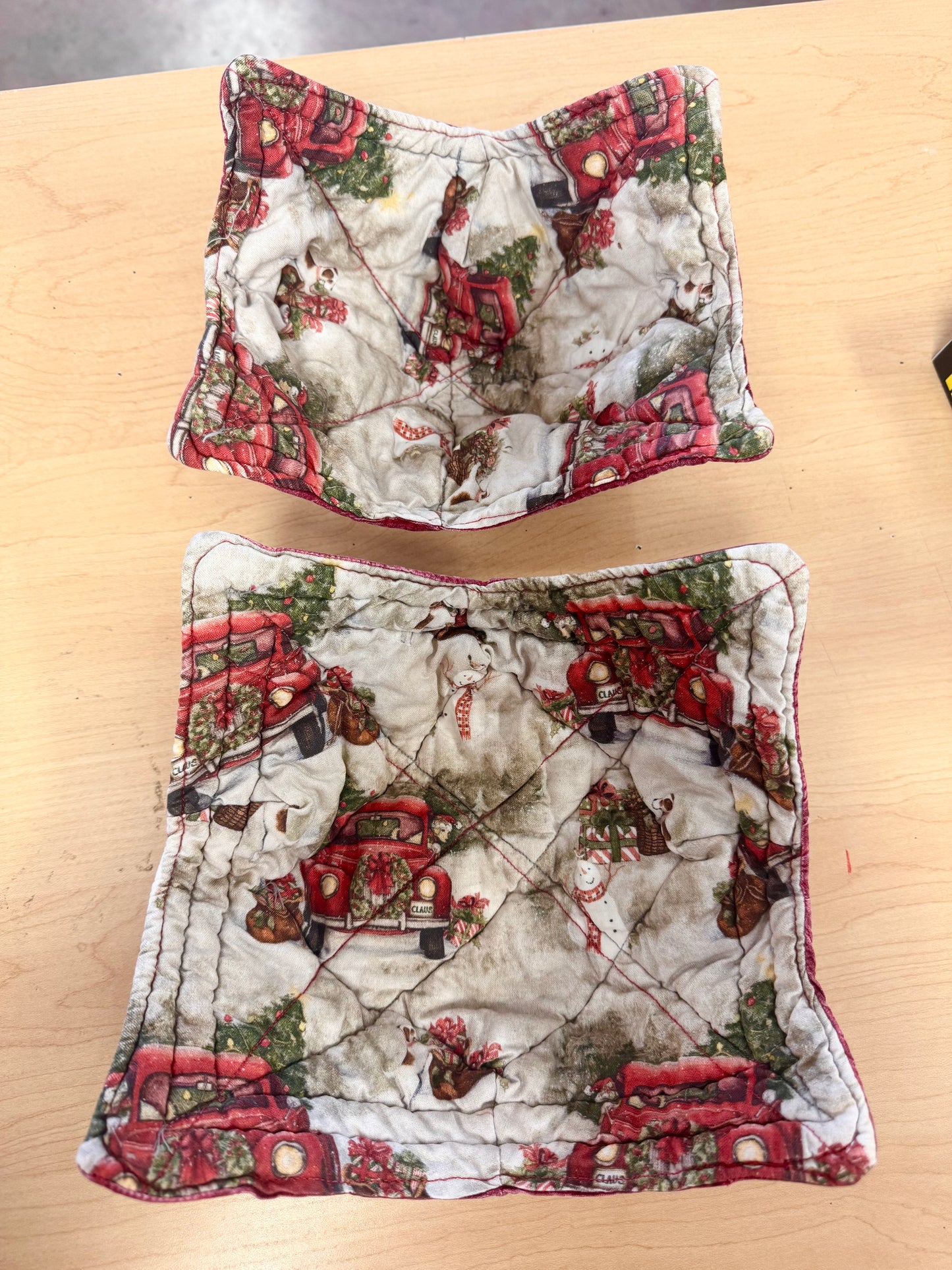 Handmade Christmas Insulated Bowl Set