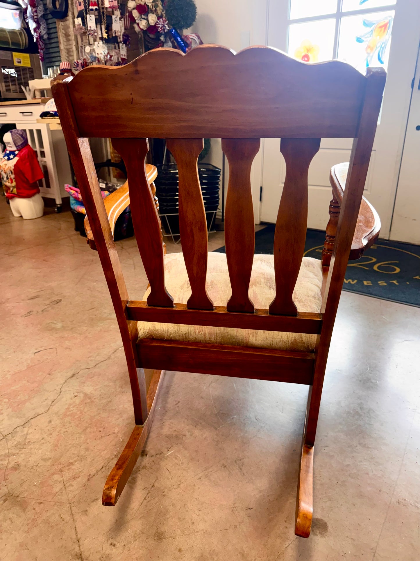 70s Tell City Maple Colonial Style Rocking Chair