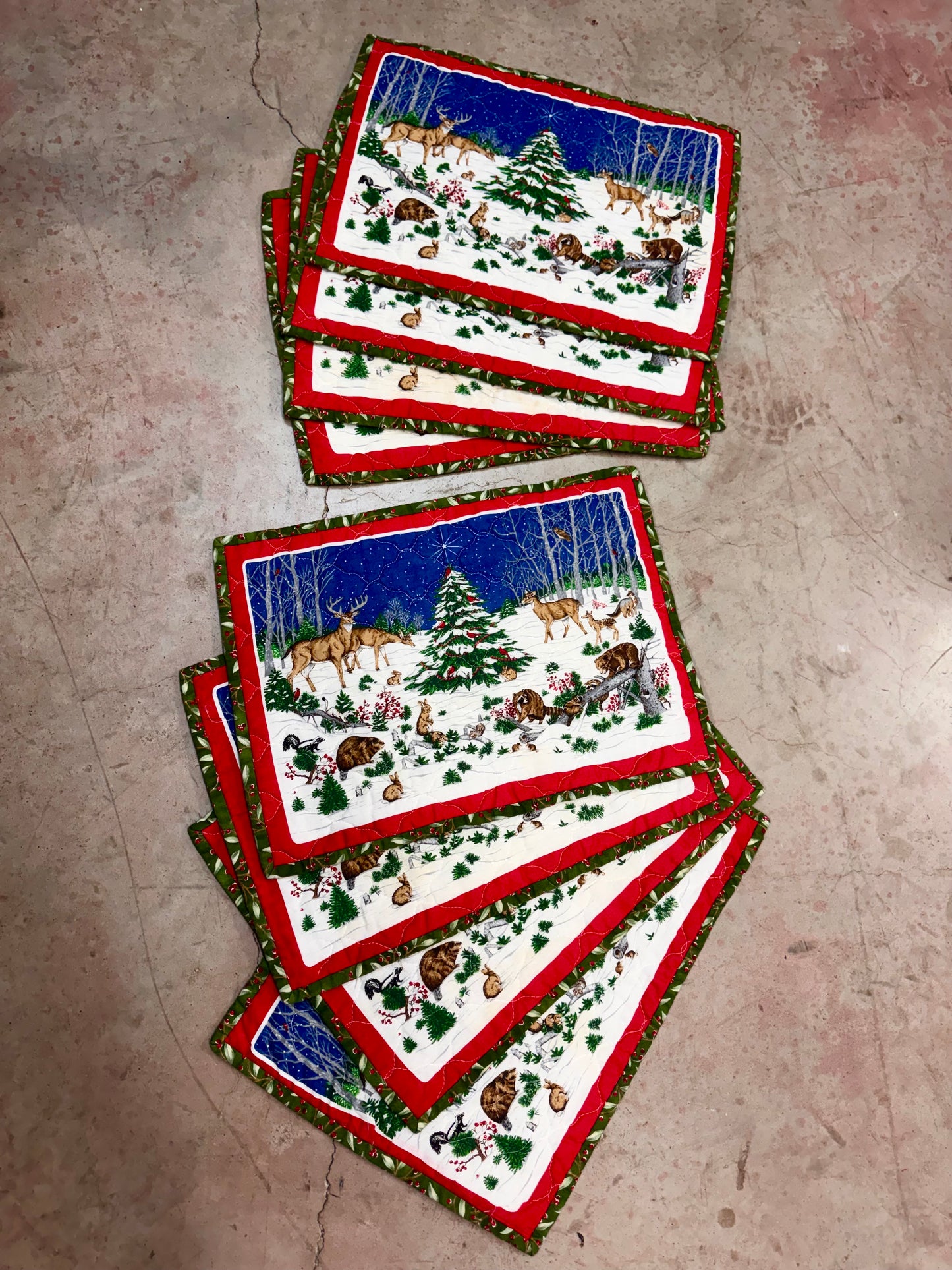 Cranston Print Works Quilt Placemats Set (4)