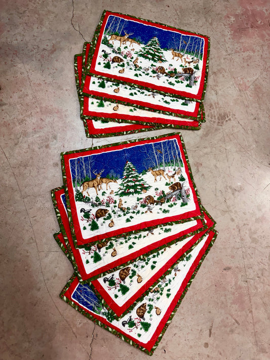 Cranston Print Works Quilt Placemats Set (4)