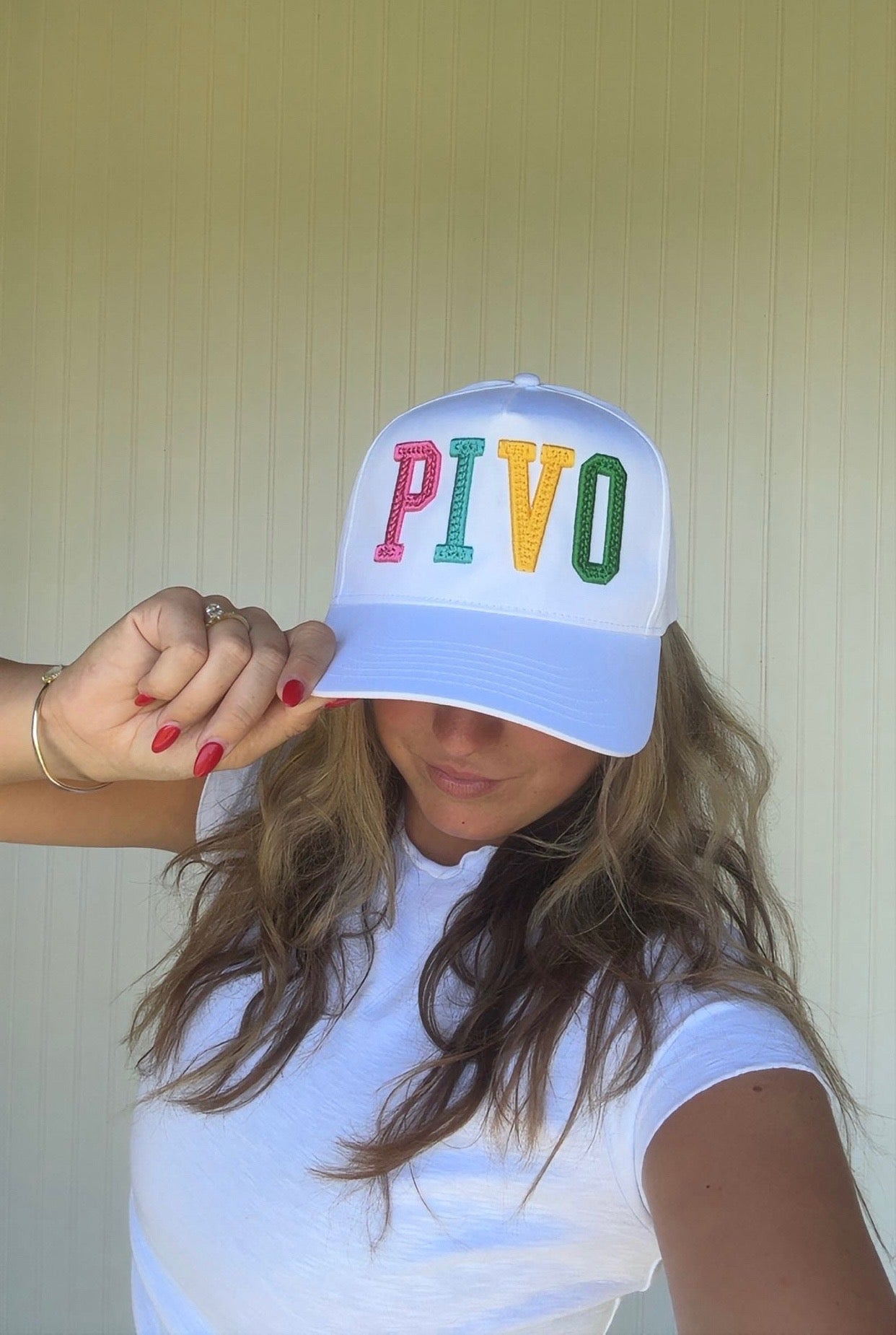 PIVO Puff Embroidery Canvas Cap
