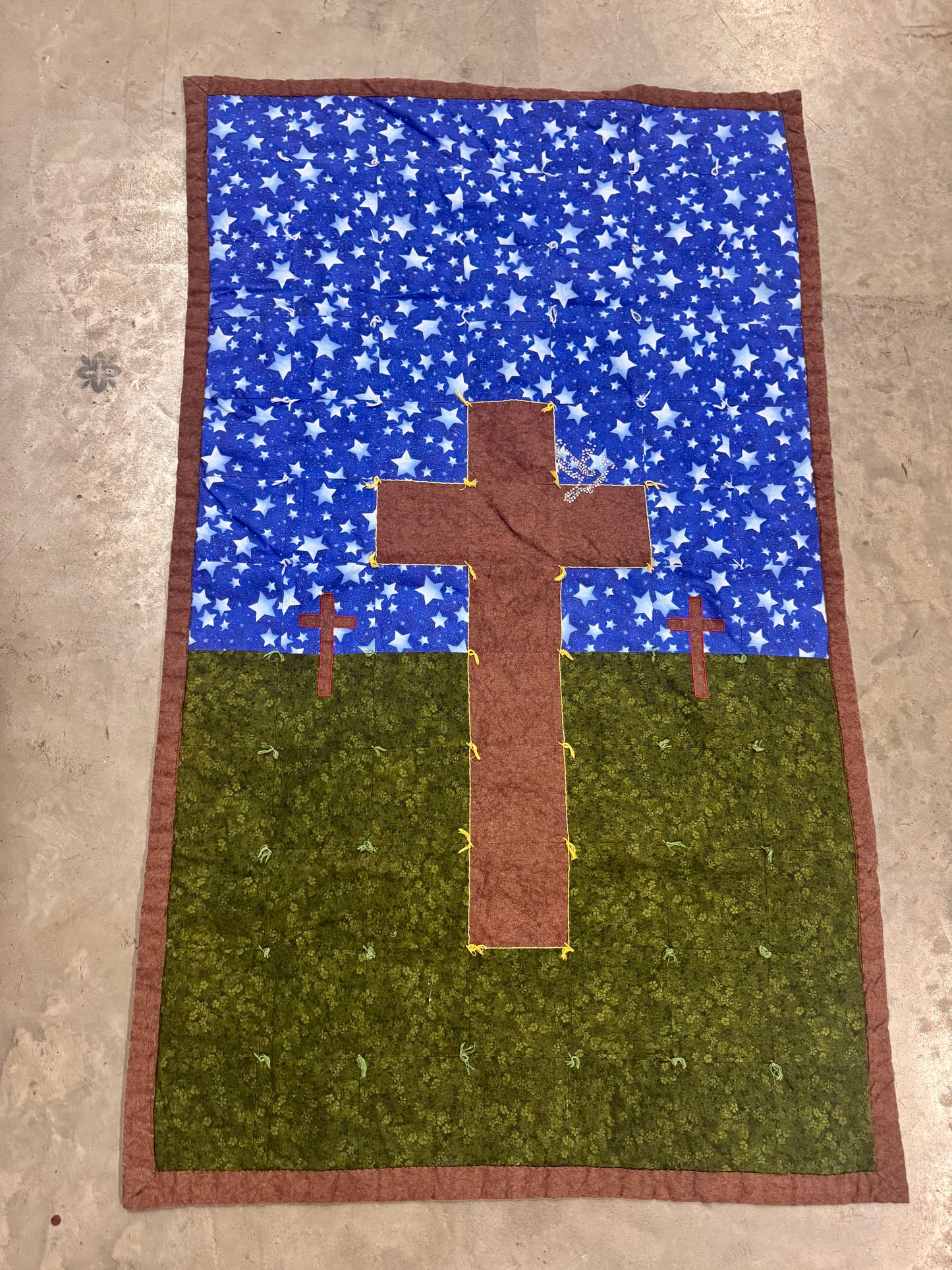 Handmade Quilted Calvary Blanket