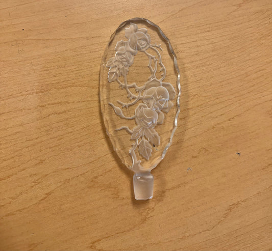 1930s Czech Crystal Perfume Bottle Stopper