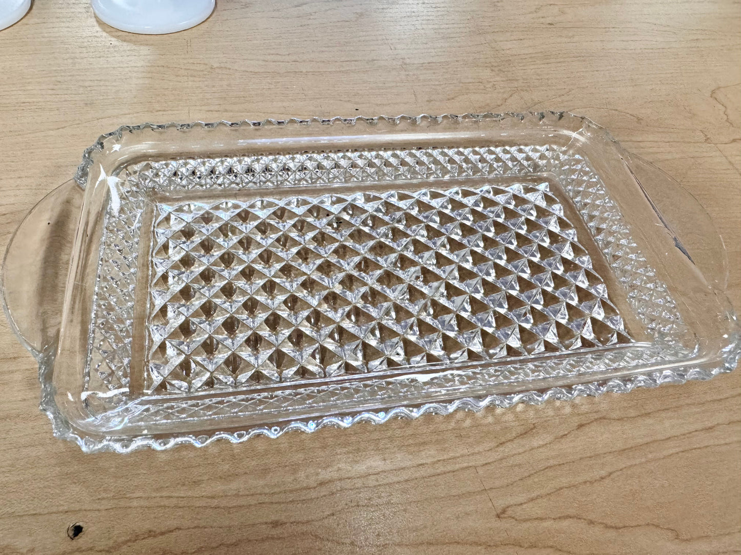 Wexford Pressed Glass Relish/Serving Tray