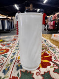 Hazel-Atlas Milk Glass Cylinder Vase