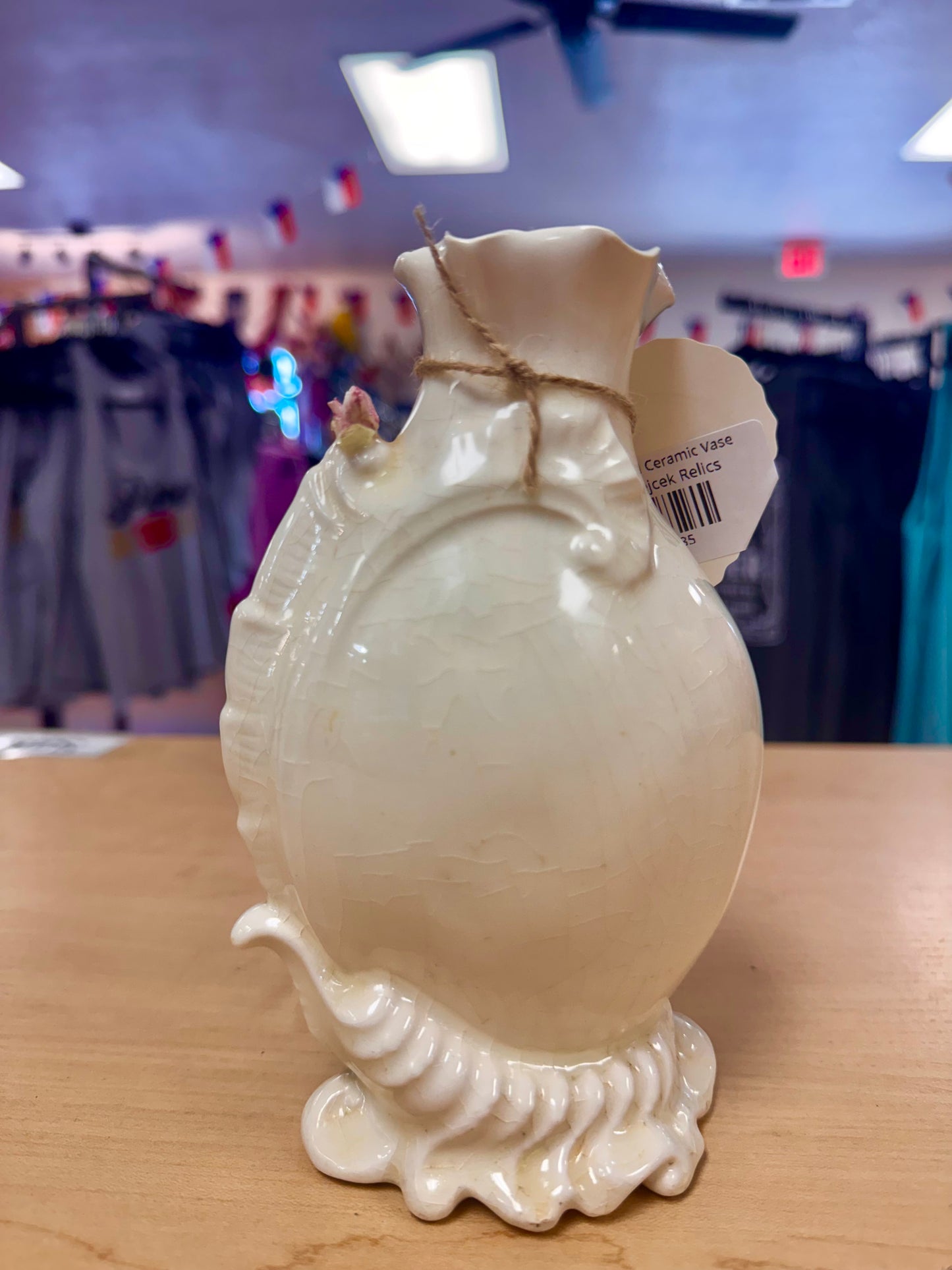 Vintage Glazed Ceramic Vase