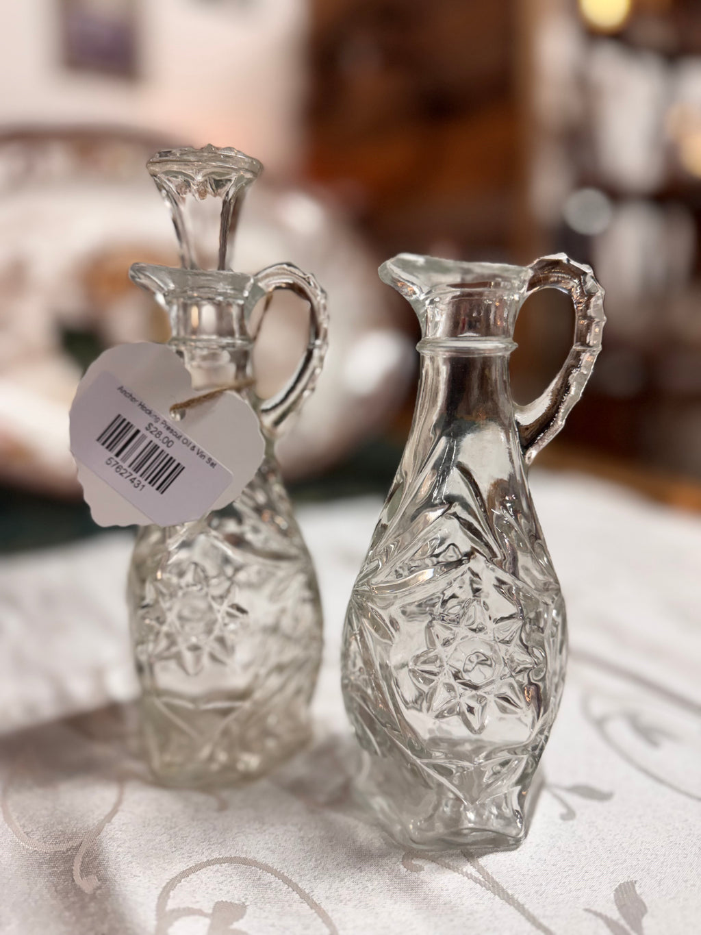 Anchor Hocking Prescut Oil & Vin Set