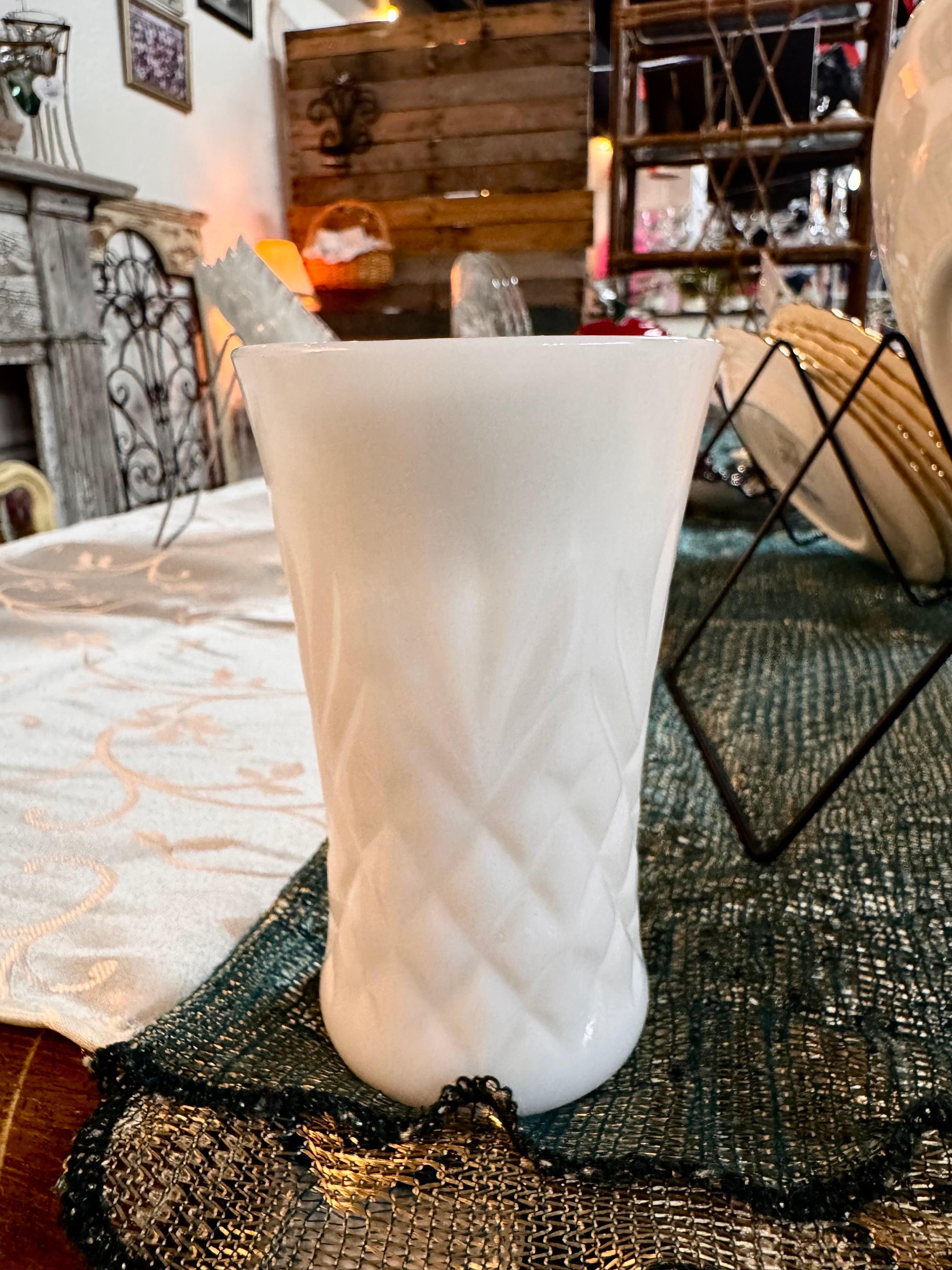1950s Anchor Hocking Milk Glass Tumbler