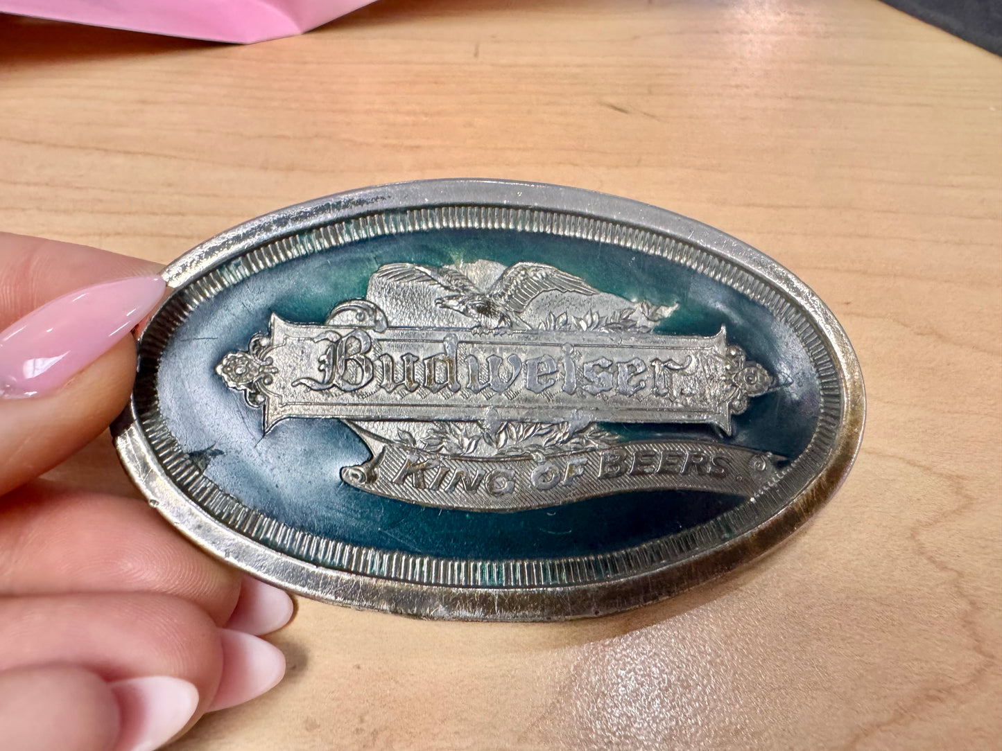 1970s Budweiser Oval Belt Buckle