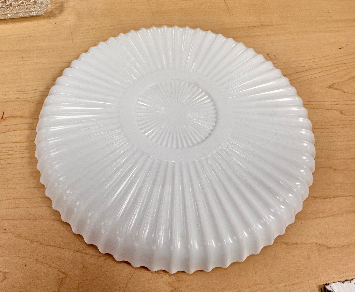 1950s Milk Glass Divided Relish/Serving Plate