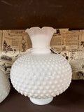 Hobnail Mlk Glass Hurricane Lamp Shade