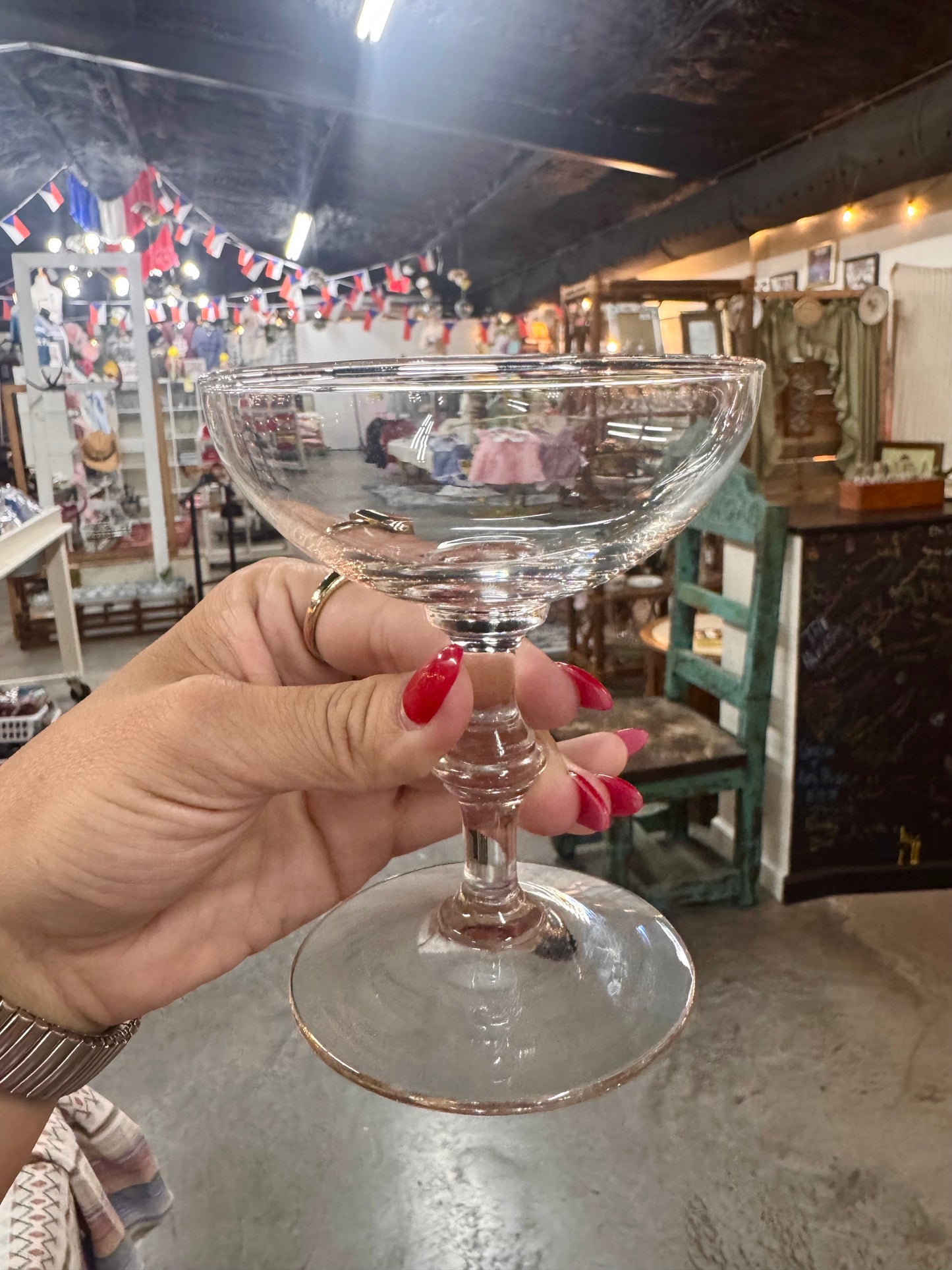 Libbey Georgian Champagne Coupe Glass Set