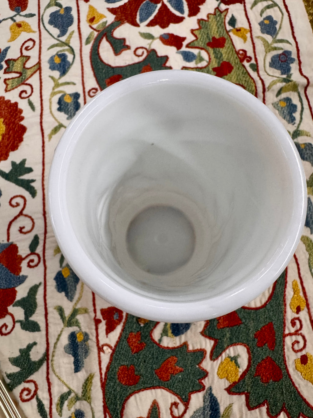 Hazel-Atlas Milk Glass Cylinder Vase