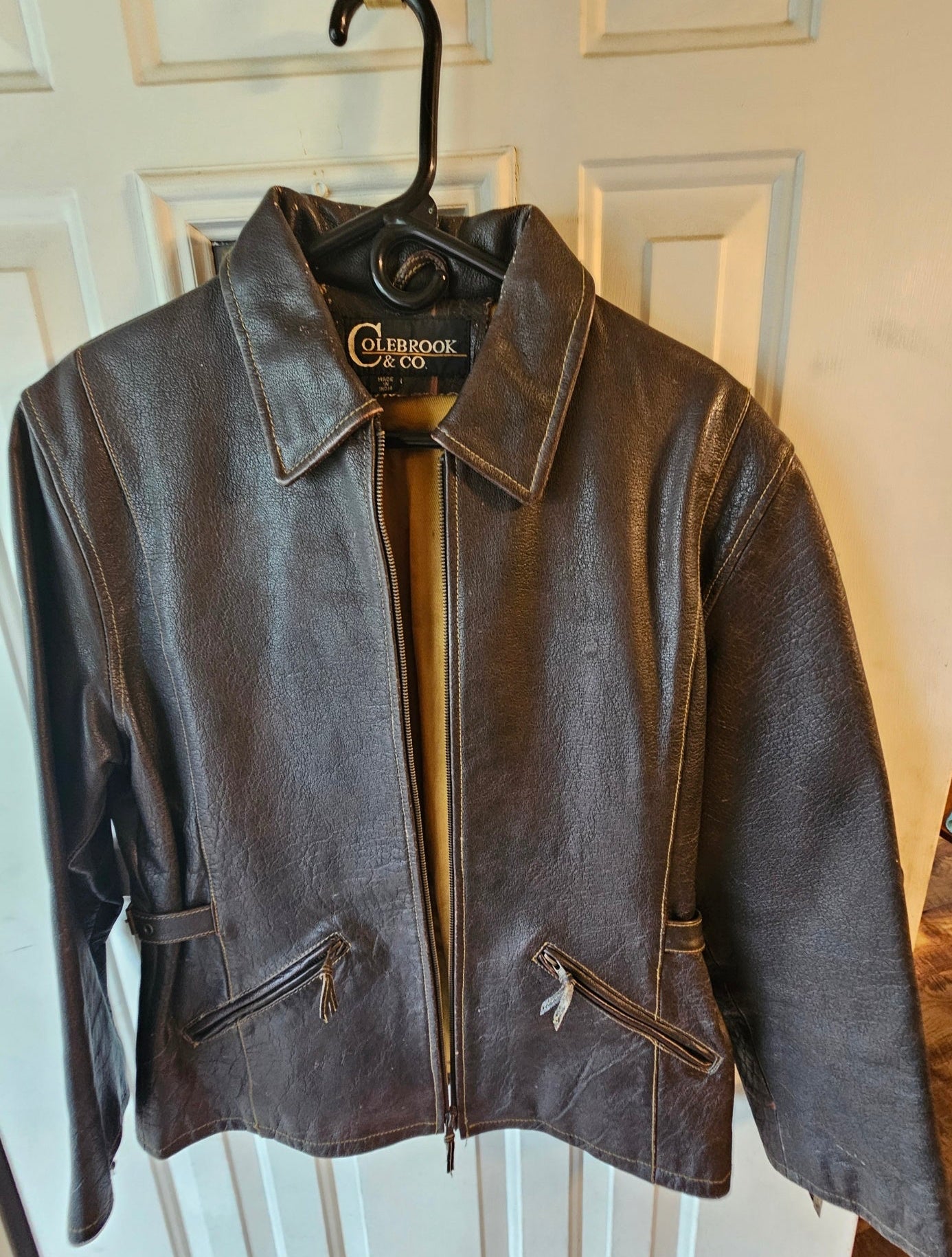 Vintage 90s Colebrook & Co Leather Jacket