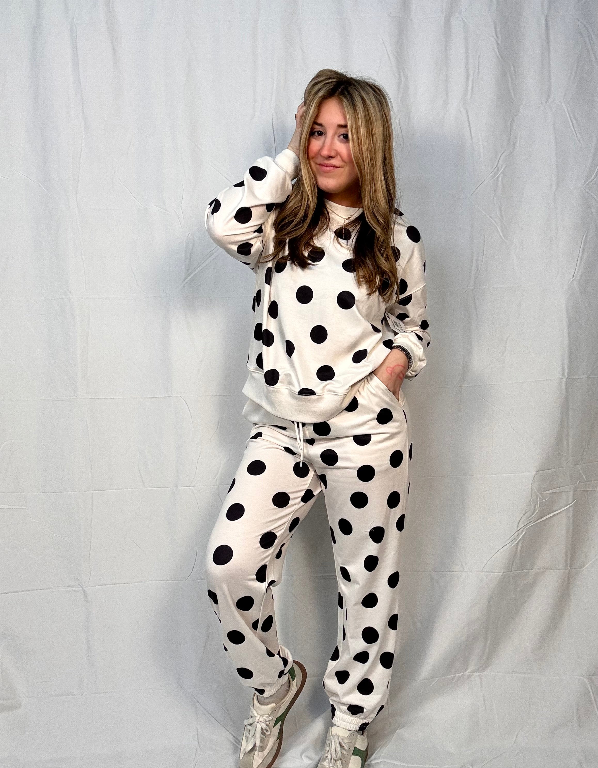 Polka Dot Jogger Set