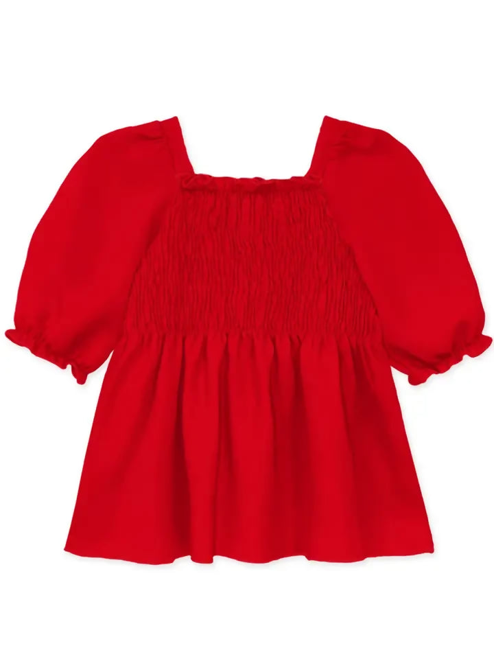 Kids Red Puff Top