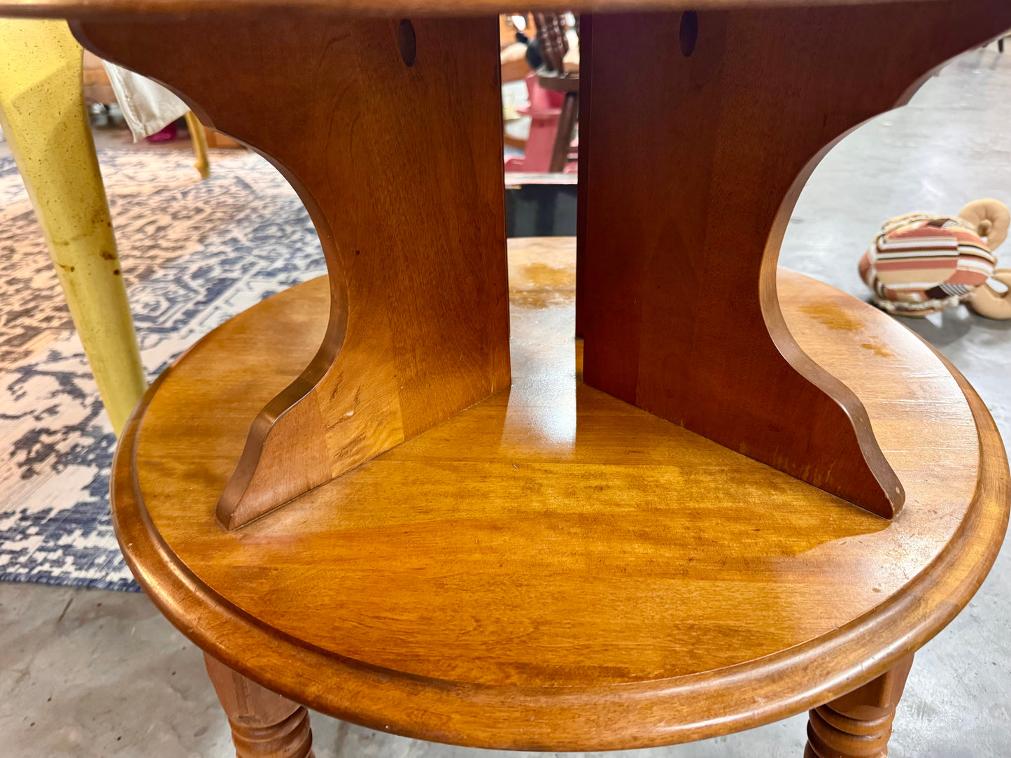 1974 Ethan Allen Nutmeg Maple Tiered Table
