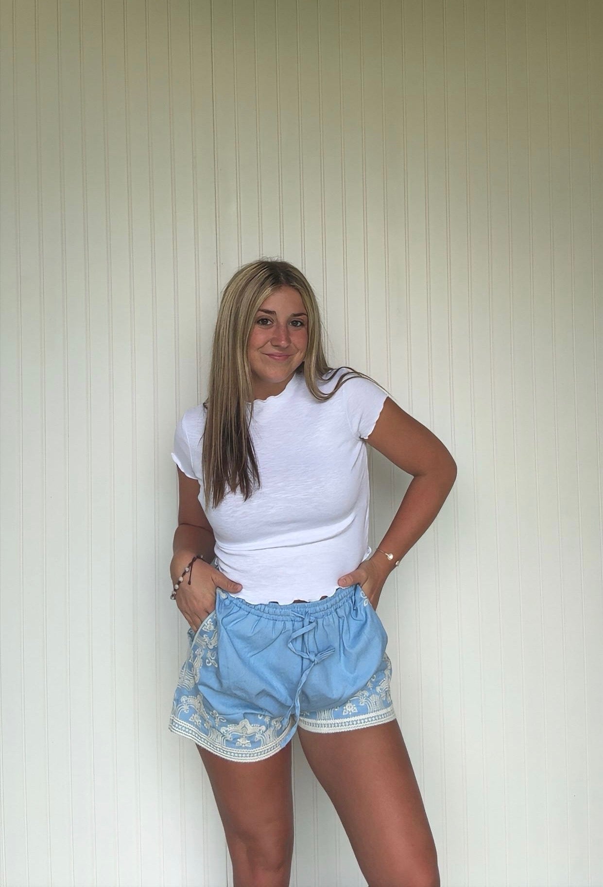 Light Indigo Shorts