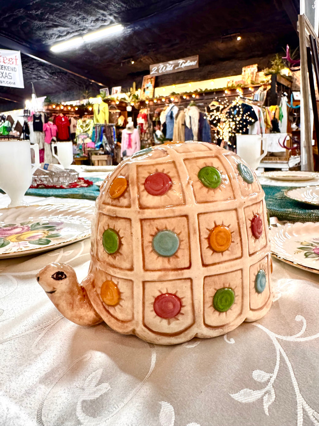 Homemade Ceramic Turtle Bank