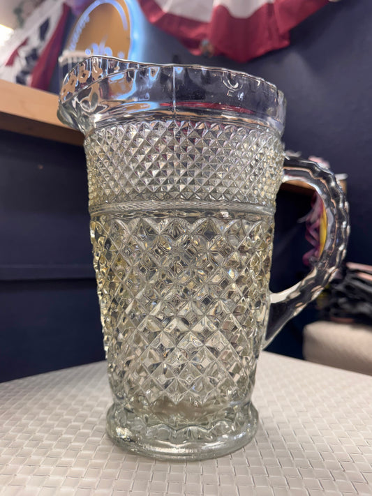 Wexford Diamond-Cut Glass Pitcher