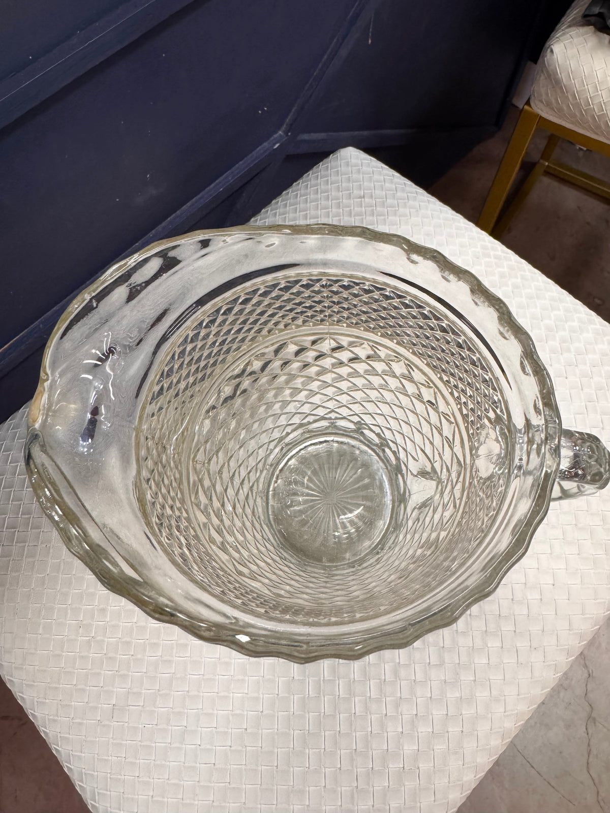 Wexford Diamond-Cut Glass Pitcher