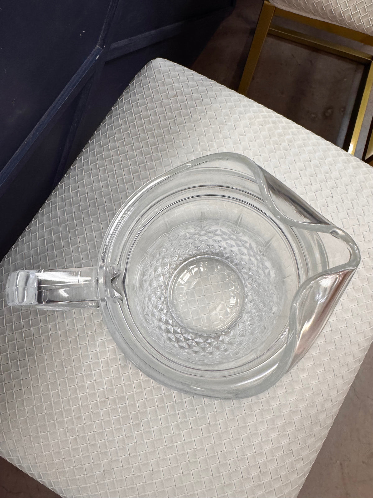 70s French Cristal d'Arques Longchamp Pitcher