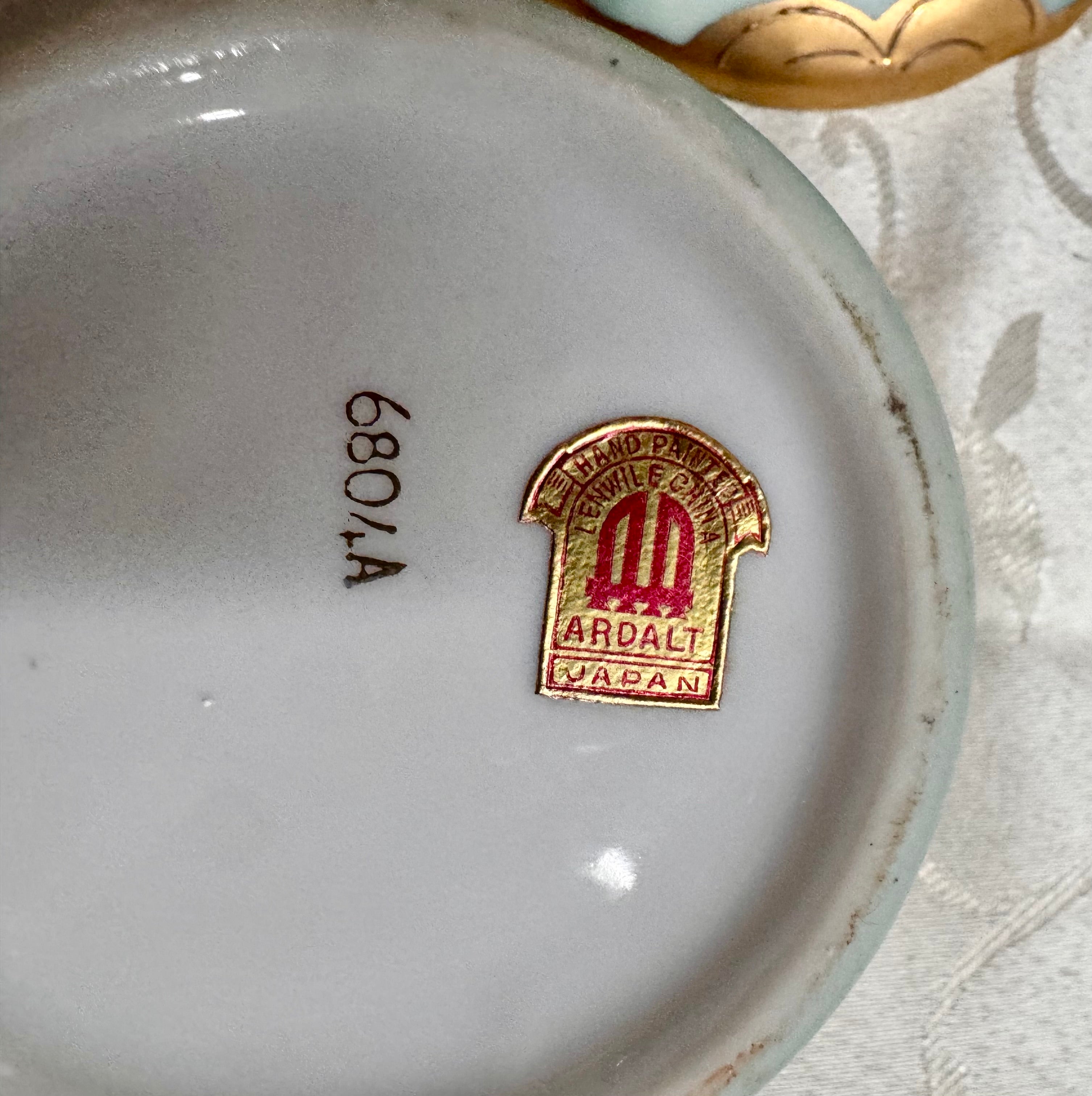 1940s Ardalt Japan Porcelain Vanity Dresser Set