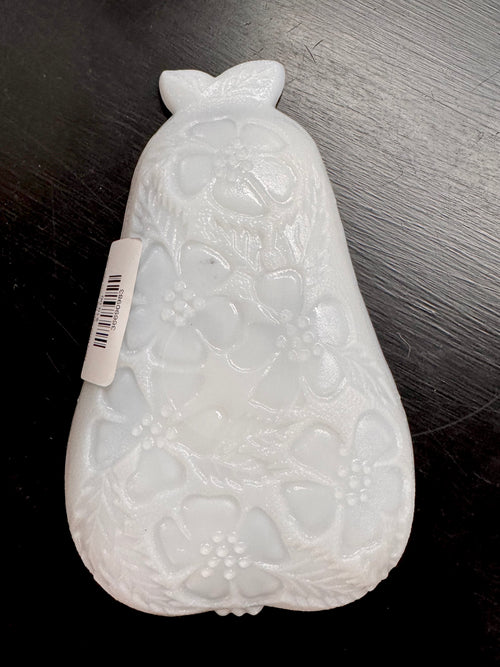 1950s Hazel Atlas Milk Glass Pear Dish