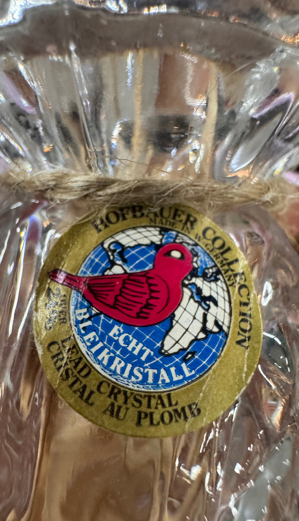 Hofbauer Crystal Bud Vase/Toothpick Holder