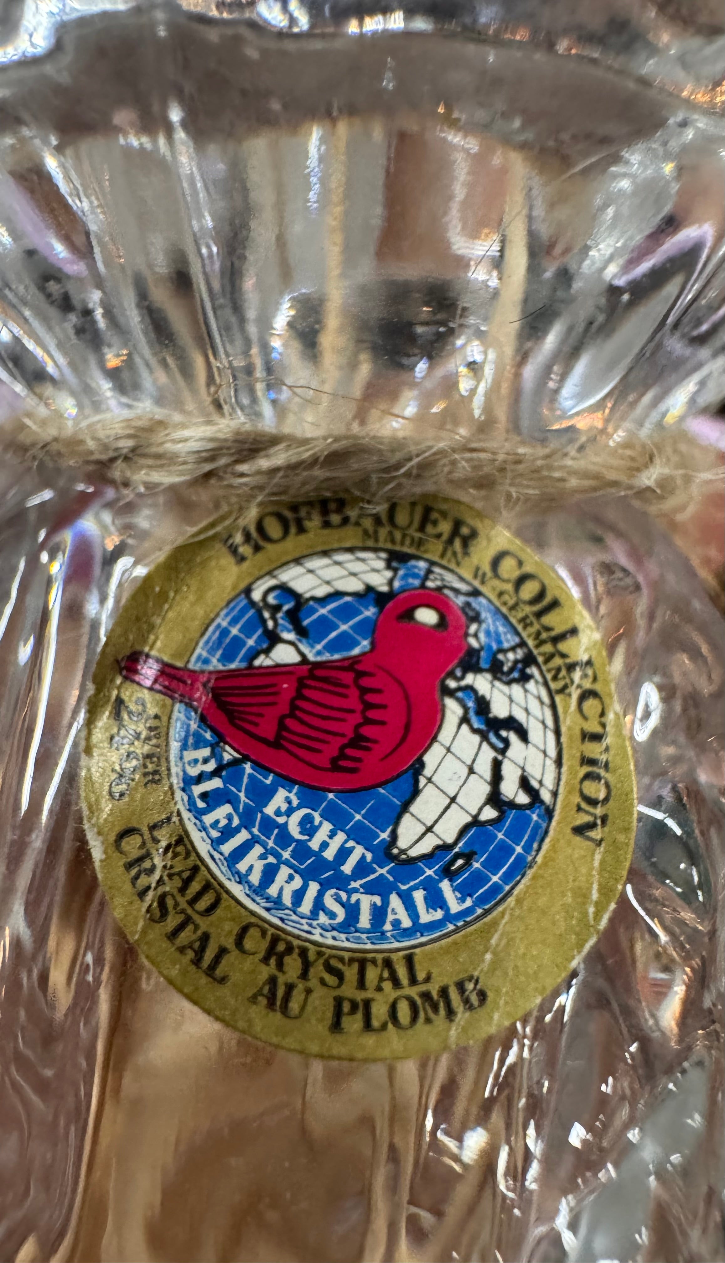 Hofbauer Crystal Bud Vase/Toothpick Holder