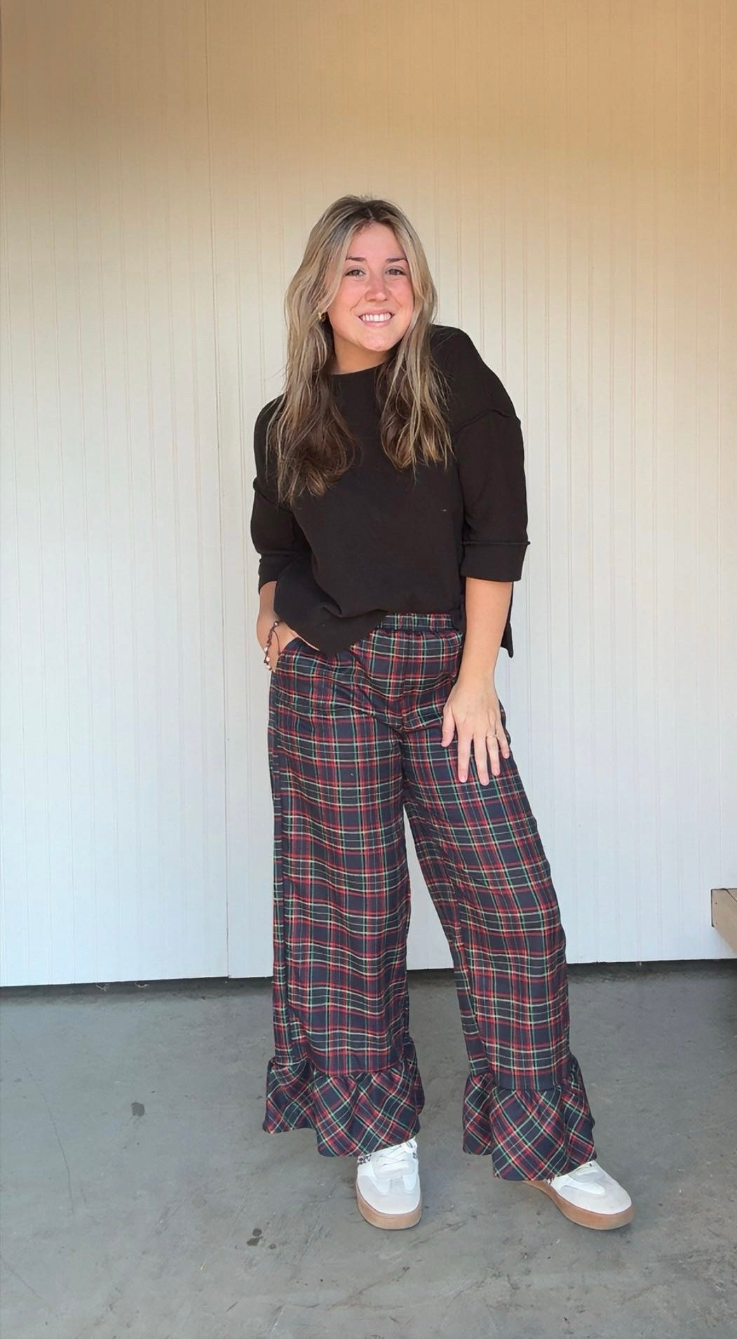 Plaid Casual Pant