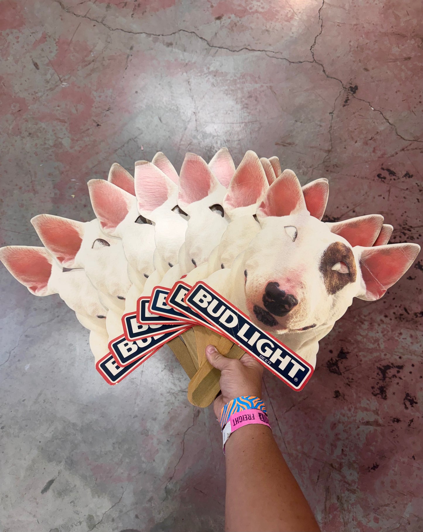 1987 Spuds MacKenzie Budlight Han Fan Mask