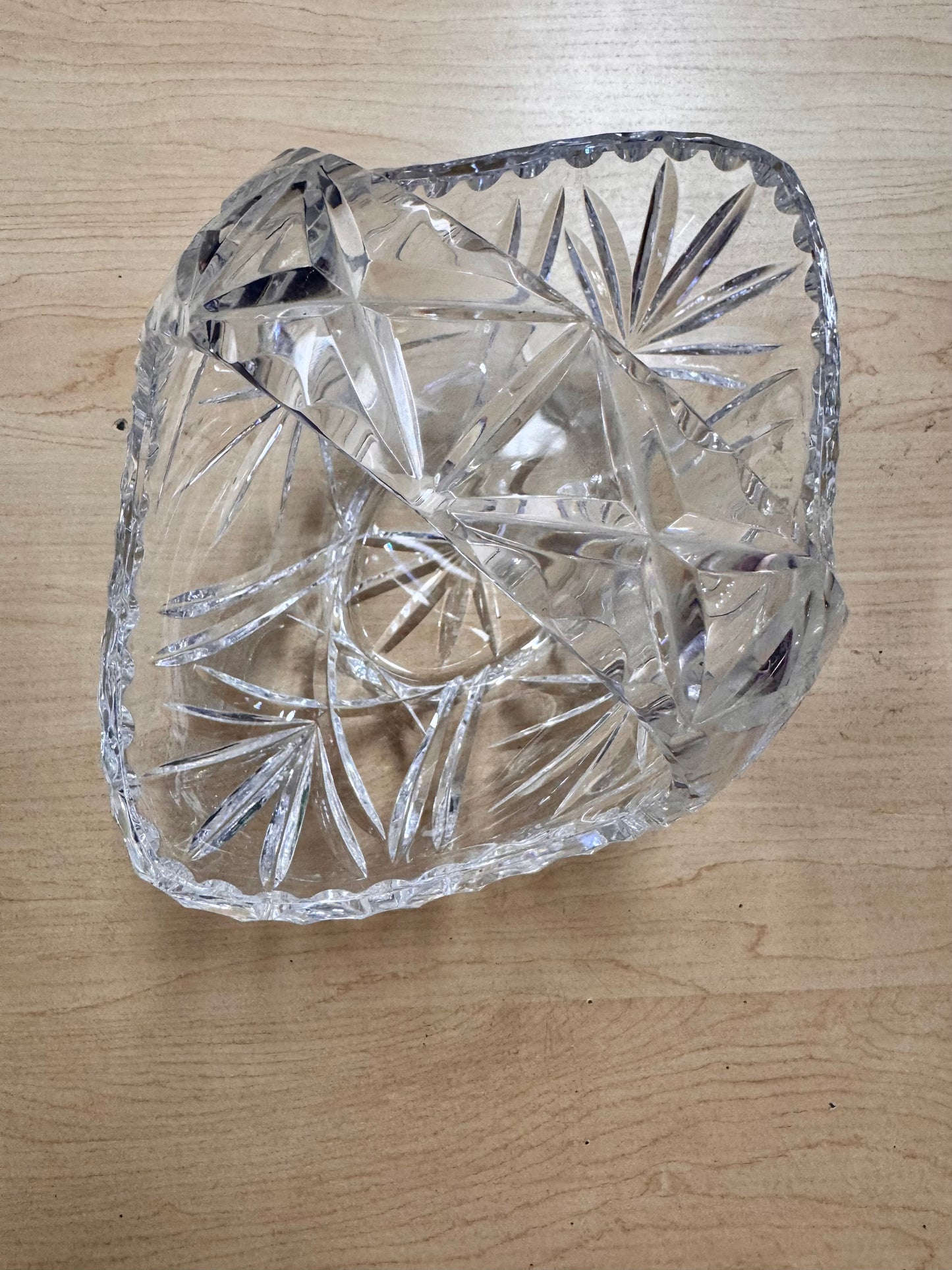 Vintage Macryl Crystal Bridal Basket/Bowl