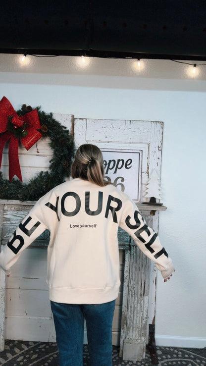 Printed Oversized Sweatshirt